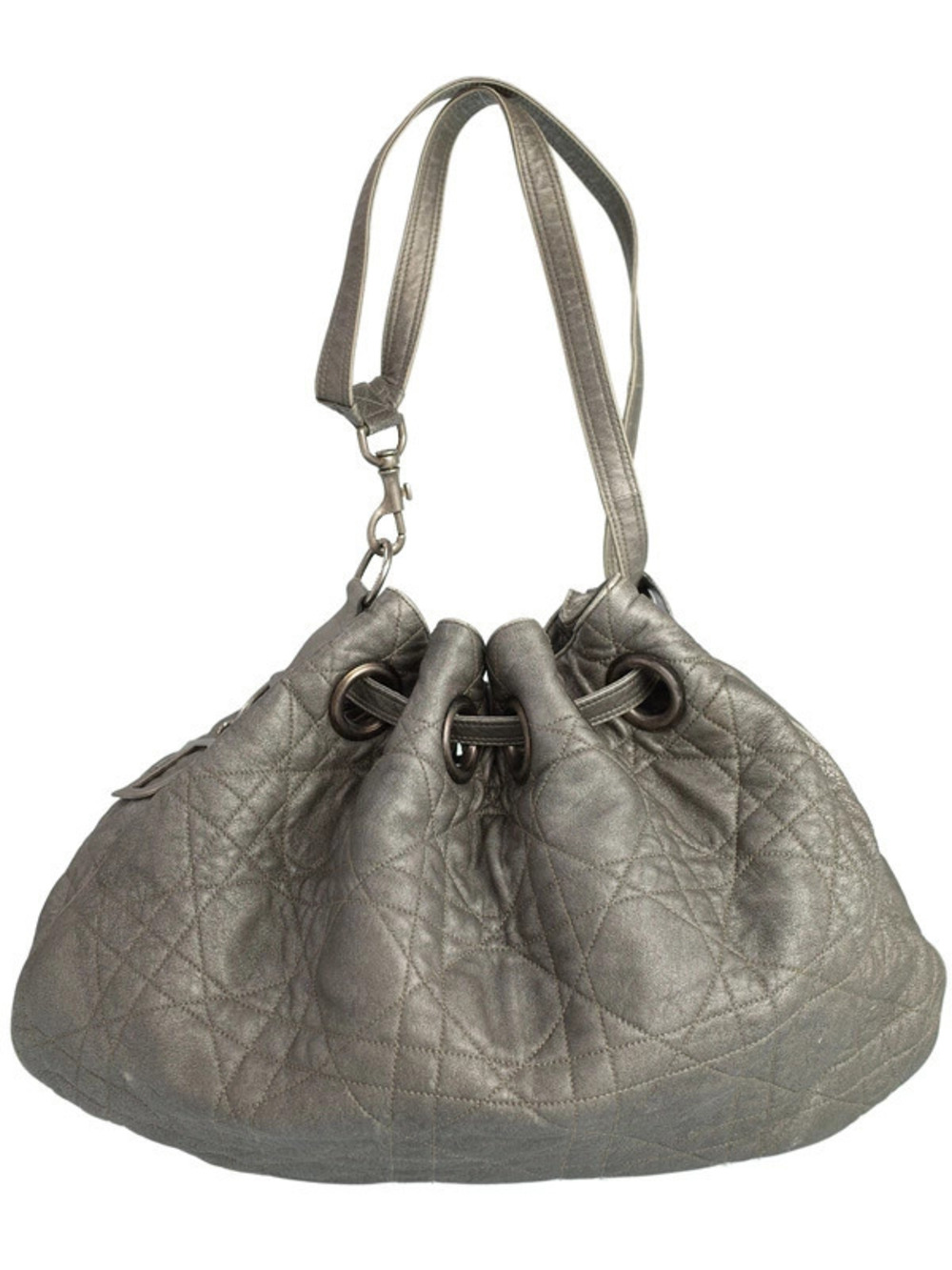 Christian Dior Cannage Quilted Hobo Bag